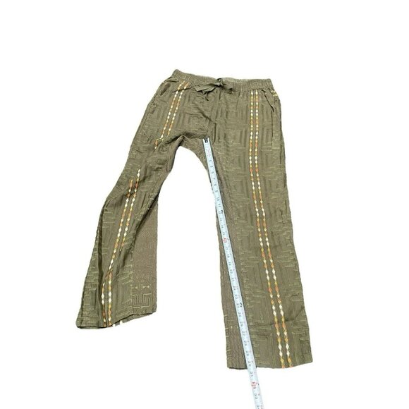 Johnny Was Calme Biya JWLA Workshop Embroidered Provenza Drawstring Pants M - Picture 4 of 8